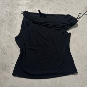 H&M Black Divided Top